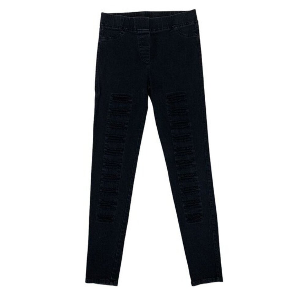 Umgee Women Medium Black Skinny Jeggings Stretch‎ Pull On Casual